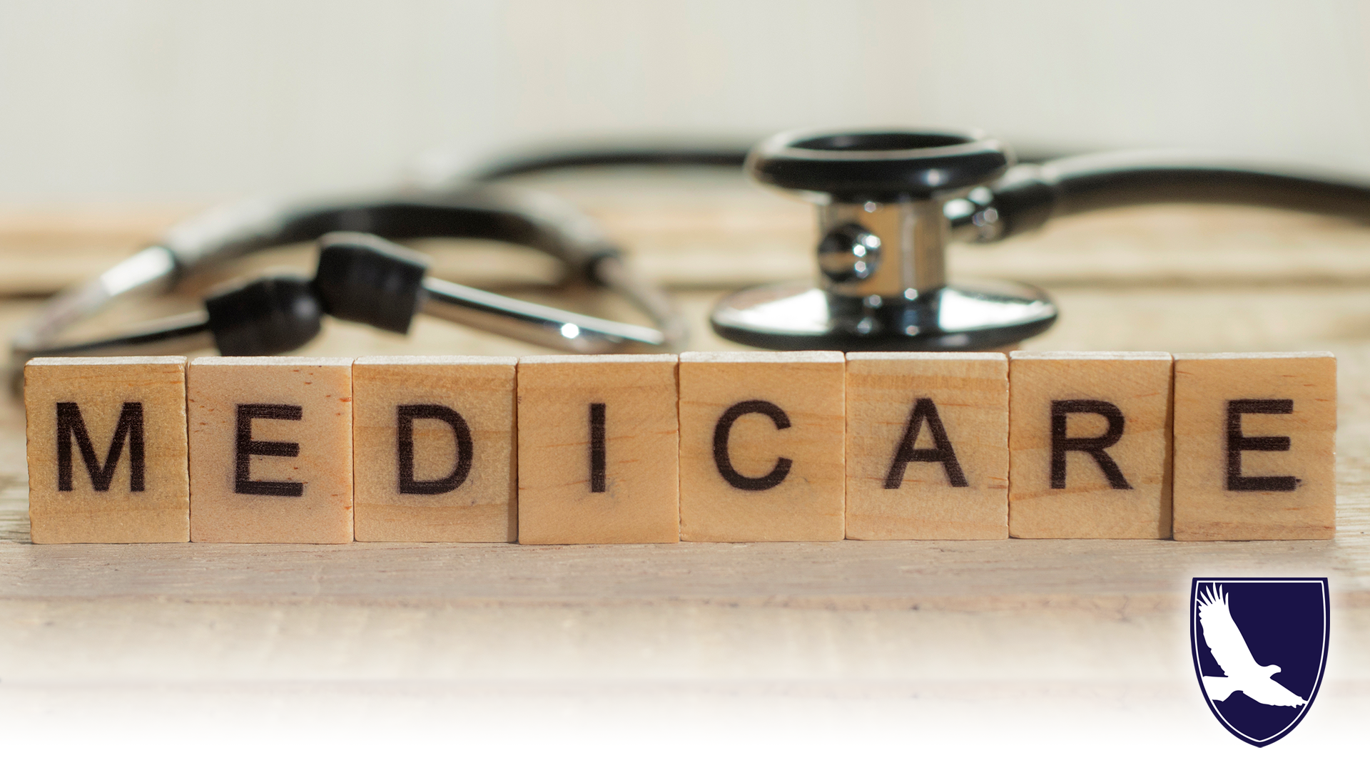 Medical and Health Care Concept, Medicare words spelled on blocks